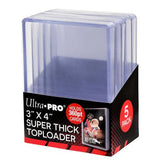 Accessories 3" x 4" Super Thick 360PT Toploaders (5ct) - Trading Card World